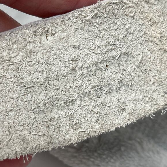 Vintage Cache Belt White Studded Leather Beaded Rhinestone Metal Buckle M - Picture 7 of 14